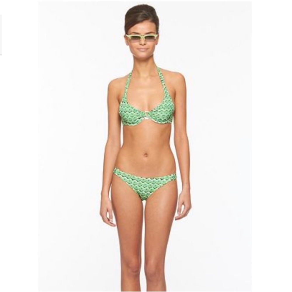 DIANE VON FURSTENBERG DVF NWT Adisa Geometric Print Bikini Top Bottoms Set